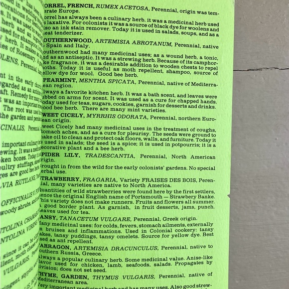 1978 The Herb Garden at Strawbery Banke Heirloom Gardens Colonial New England - Picture 4 of 5